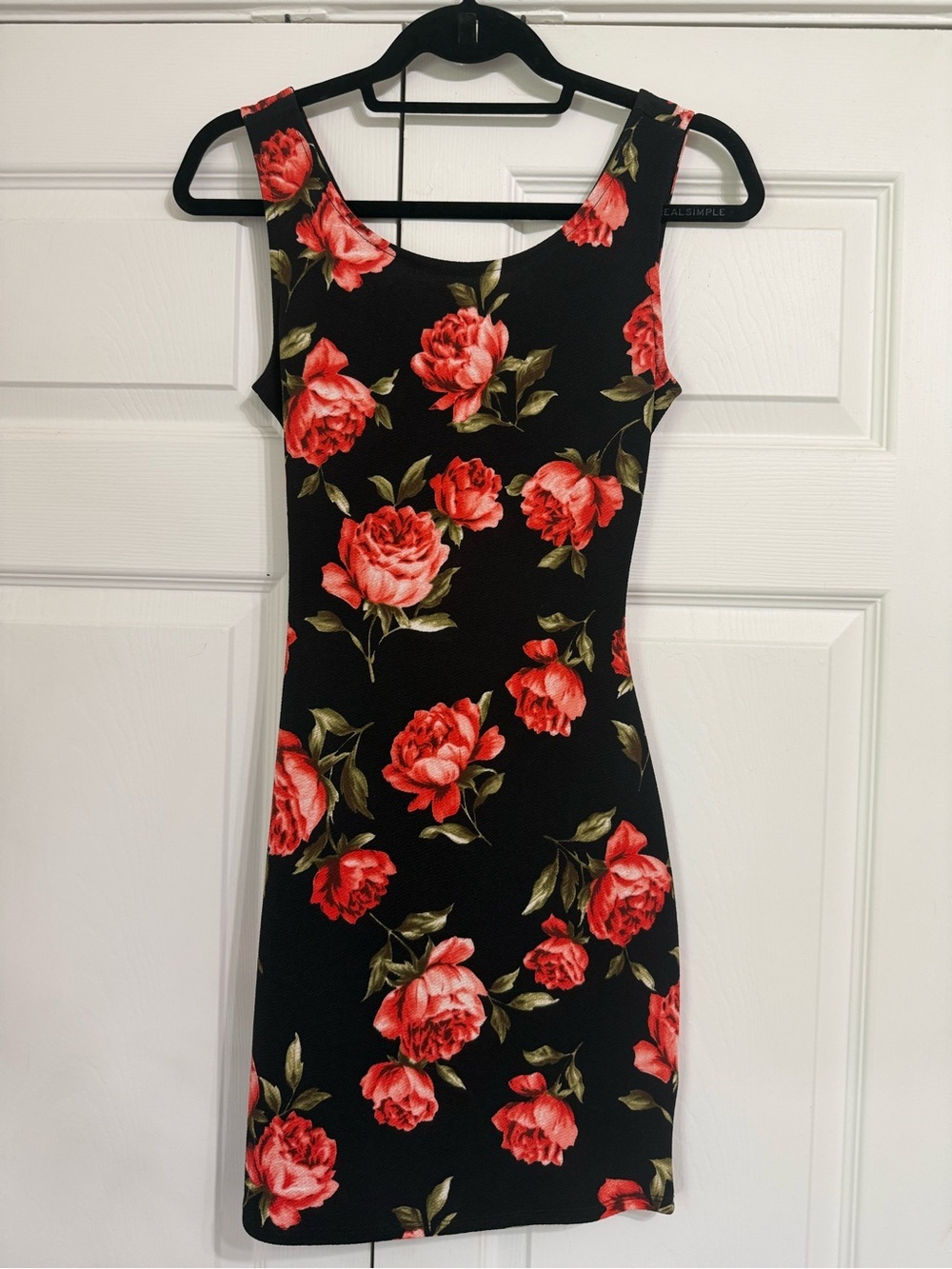 90s / Y2K Floral Sheath Cross-back Dress